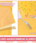 Close-up of Kraft Bubble Mailers 6x10 Outer, 6x9 Usable Inner, showing waterproof surface and a fork testing durability.