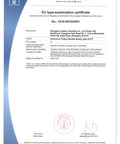 EU type-examination certificate for aluminum pulley type B-315 from Shanghai Leider Industrial Co.