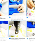 Step-by-step guide using Hand Operated Grommet Press Kit With Three Dies 0 2 4 And 2400 Grommets For Banners Awnings Signs Posters Curtains DIY Crafts