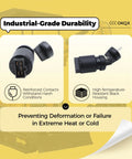 Ignition Switch for Cape Generator 6500 6700 427 186F and AGT Mini Excavator Starter Switch with durable black housing