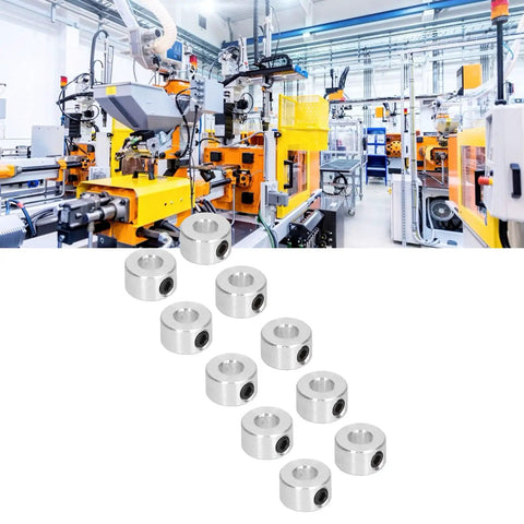 10Pcs 6Mm Bore Shaft Collar Set With Hex Screws Lock Ring For Robots And DIY Projects Drill Stop Collar For Model Toys