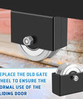 4-Inch V-Groove Gate Wheel Set With Welded Bracket Box for Sliding Gates on Inverted Track