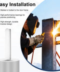Welder fixing 12 Inch Nylon Sliding Gate Guider With C Post Welded Bracket, Ball Bearing Side Roller Assembly For Sliding Doors