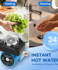 Hot Water Recirculating Pump Kit For Tank Water Heater With Programmable Timer providing instant hot water for cooking and cleaning.