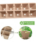 240 Cell Seed Starter Tray Kit with Biodegradable Peat Pots and Germination Trays Organic Seed Starting System