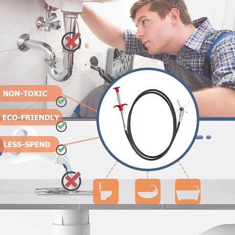Flexible Four Claw Drain Grabber Reacher Tool Drain Snake For Hair Clogs And Debris In Kitchen Sink Bathroom Shower Tub And Toilet With Extendable Hose And Bendable Claws For Easy Clog Removal And Quick Clean