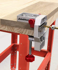 Joint Master Doweling Jig With Self-Clamping Aluminum Frame For Edge, Corner And Surface Joints, used on wooden board