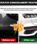 5 Pack Car Bumper Protectors With Anti Collision Design self adhesive rubber before and after use comparison image