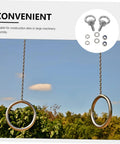Beefy M6x20 Closed Ring Eye Bolt For Concrete Anchoring And Decorative Projects, Weatherproof And Wear Resistant Stainless Steel Anchor Bolt With Nylon Nut Buffer To Protect Surfaces, Ideal For Precision Instruments mounted with chain