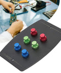 Magnetic Base PCB Holder And Soldering Helper Hands, handy adjustable fixture with six electromagnetic pins for electronics repair.