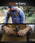Man carrying Rechargeable LED Flashlight Kit With 1500 Lumen Beast Brightness, Tactical Spotlight in pocket