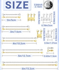 All-In-One Necklace Extender And Magnetic Clasp Set For Layering, Gold And Silver Styles With Chain Extenders And Necklace Separators, size chart