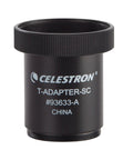 Slr And Dslr T-Adapter For Schmidt-Cassegrain Telescopes Prime Focus Gear With T-Thread Back Cell Attachment, black metal