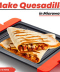 Maconee Microwave Grill For Melty Cheesy Sandwiches And Crispy Paninis, quesadilla in microwave, thermal cooking plate.