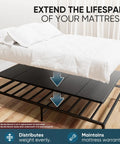 Heavy Duty Twin Size Bunkie Board Builds Legit Solid Support For Your Mattress So You Can Kick Back Without Any Sagging Nonsense On Sofa Beds Or Metal Frames With Half Ton Capacity featuring slats and mattress.