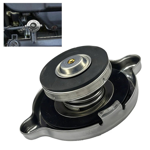 Radiator Cover With Dual Lug Reservoir Cap Stainless Steel No Fuss 16 PSI Engine Cap Universal Fit For Most Cars Including Dodge And Jeep Easy Install Silver