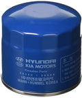 Hyundai Oil Filter 2630035504 Genuine OEM Universal Fit For Most Hyundai And Kia Models 2006 To 2014 shown in blue with branding