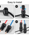 Ten Pack Low Voltage Landscape Wire Connectors Waterproof For Outdoor LED Pathway Garden Lights installation steps