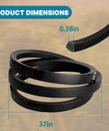 Honda Drive Belt 0.38 Inch Wide 37 Inch Long Replacement For HRR216K9 VKAA HRR216K8 VYAA HRR216K11VKAA Heavy Duty Mower Belt