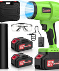 Cordless Leaf Blower With Turbo Jet Power And Beast Speed 980000 RPM Blowing Rate Dual 21V Batteries Plus Charger Lightweight