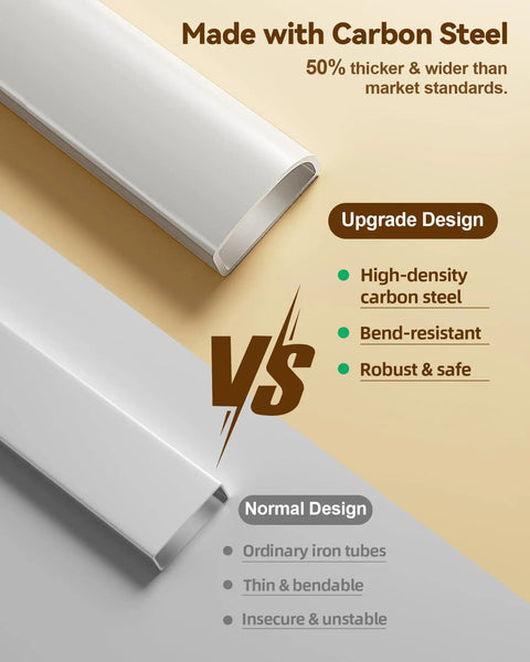 Heavy Duty Toddler Bed Rail Guard for Full Beds aluminum and carbon steel design comparison with safety features highlighted