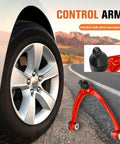 Chevrolet Silverado 1500 Front Upper Control Arm Suspension Kit With Polyurethane Bushings shown on a road background