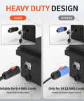 Comparison of 100 Amp Trolling Motor Plug and Receptacle Set With Fast Locking 2 Pin Circular Connector for 6-4 AWG Wire