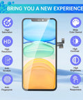 IPhone 11 Pro Max 6.5 Inch Screen Replacement Kit With 3D Touch LCD Digitizer Full Assembly And Front Glass Waterproof Adhesive And Tools DIY Friendly A2161 A2218 A2220 image showing screen display features