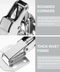 Hydraulic Soft Close 4 Inch Cabinet Hinges 90 Degree Concealed Inner Closet Door Hinges with rounded corners and thick rivet fixing