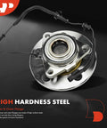 Front Wheel Bearing And Hub Assembly With ABS For Dodge Ram 1500 2006 2007 2008 2009 Four Wheel ABS And Five Stud Wheel 5 Lug Compatible