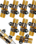 8 Piece 5 Eighth Inch Garden Hose Repair Kit With Brass Mender And 16 Stainless Clamps For Quick Hose Fixes Heavy Duty Connectors