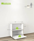 Diagram of 32.5 Inch Flip Top Side Table With Wheels Versatile Storage Buffet Cabinet DIY Corner Bookshelf Wall Shelf Cube Organizer Bedside Table Modern White Home Decor For Living Room Or Bedroom
