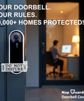 Universal No Soliciting Doorbell Cover That Blocks The Button And Lets You Rotate Do Not Disturb Sign To Stop Ringing For Sleep Work From Home Naps And Quiet Moments Without Interruptions on front door