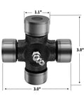 Beefy U Joint Kit For Eurocardan Series 4 Driveline 27 By 75 Mm Compatible With Comer 180.014.130 Case IH W2008474DS W2016154DS