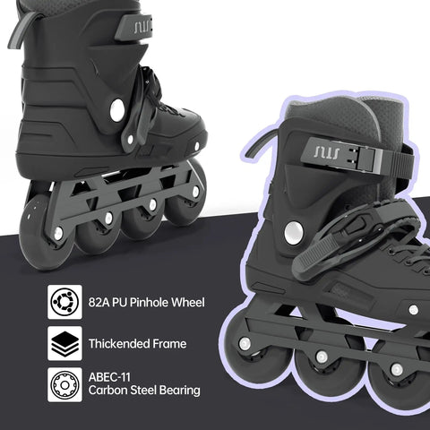 Pro Grade High Performance Inline Skates For Adults And Teens Versatile Speed Skating For Men And Women With ABEC 11 Bearings