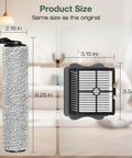 All In One 2 Pack Brush Rollers And 4 Pack HEPA Filters For iFloor 3 And Floor One S3 Cordless Vacuum Cleaner Replacement Parts Set Premium H13 Filtration No Tools Needed Easy Install Fits Right Keeps Your Floors Fresh