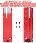 Zero Clearance Insert Plate And Dado Insert Plate Upgrade For 10 Inch Table Saw TS6307 00 Red Plates With Hardware