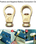 Two Pairs Pure Copper Battery Terminal Clips For Cars With Washers And Gaskets Positive And Negative Top Post Cable Connectors