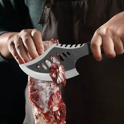 Beast Fixed Blade Axe Knife With Saw Back And Sheath For Camping Hiking Bushcraft Survival cutting meat