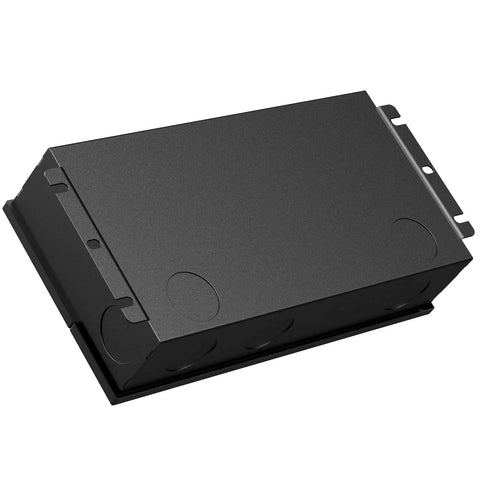 60W Dimmable LED Driver For 24V Systems, Triac And 0 To 10V Dimming, Power Supply, black rectangular casing, IP67 waterproof, UL Listed