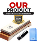 Whetstone Starter Set With 1000 6000 Grit For Ultra Sharp Knives Made In Japan Knife Angle Holder Wiping Cloth Plastic Base