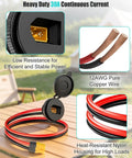 Ultimate JZHGVF XT60 Female Panel Mount Connector Cable With 12AWG Bulkhead Adapter for Drones Solar Panels and Power Stations