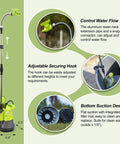Beast Mode 1/2 HP Submersible Rain Barrel Pump with Float Switch 1050 GPH shown with extension tubes and features