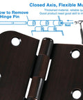 18 Pack Oil Rubbed Bronze Door Hinges Three And A Half Inch Detail of hinge pin removal instructions
