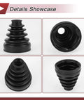 CV Joint Boot Kit Fits Toyota Camry 2007 To 2011 And Highlander 2001 To 2009 Inner Constant Velocity Boot With Clamps Black Rubber Replacement Auto Part Includes 1 Boot 2 Clamps 2 C Type Buckles DIY Friendly Easy Install.