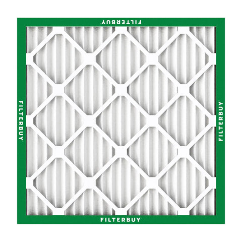 Front view of 18x18x1 MERV 8 Electrostatic Pleated Air Filter 4 Pack For HVAC System Fits Furnace AC And Heat Pump Made In USA Allergy Dust Pollen Mold Defense For Cleaner Air At Home.