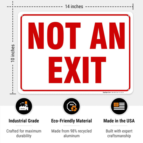 Built Tough Premium Aluminum Sign For Indoor And Outdoor Use No Fuss Rust Free Weatherproof And Ultra Durable With A Sharp Professional Look For Home Office Garage Shop And Retail Spaces, 14x10 inches