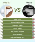 Comparison chart of Magnetic Cabinet Locks for Baby Proofing, 12 Pack with 3 Keys against other locks.
