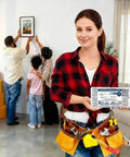 120 Piece Self Drilling Drywall Anchors With Rust Resistant Stainless Steel Screws Heavy Duty Wall Anchor Kit For Hollow Walls Sheetrock Zero Mess Quick Install Rock Solid Grab DIY Home Refresh Organizer Crate Included, shown in use by a woman.