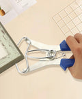 Pro Grade Spring Loaded Miter Clamp Set With Pliers 13 Piece Clamp Kit holding wood frame corner